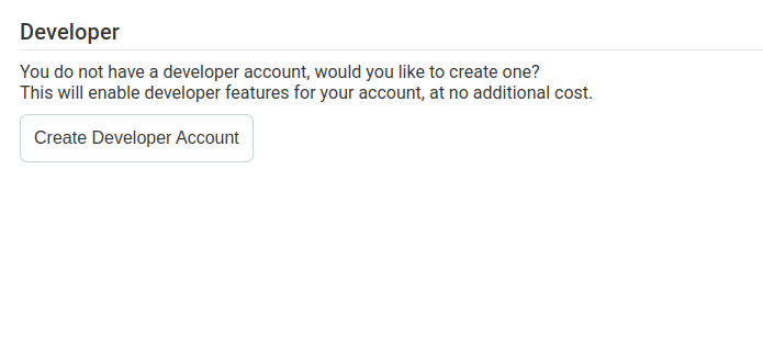opt in to developer features